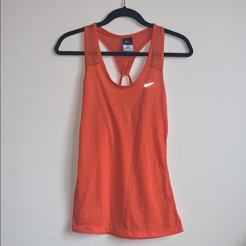 Nike Tank Top Orange Size Small Dri-Fit